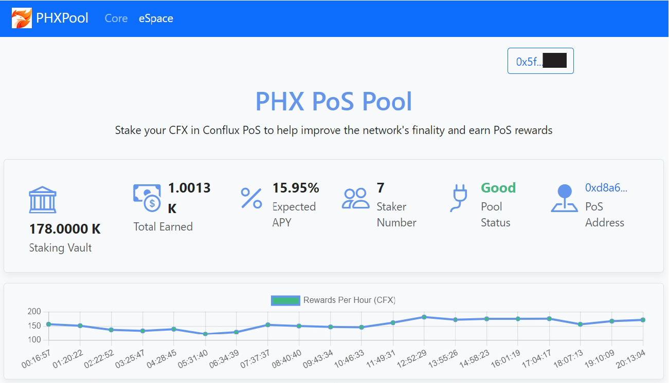 Conflux staking 2nd image